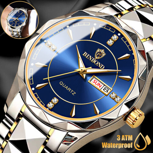 Waterproof Men Watch Stainless Steel Quartz Luminous Classic Business 